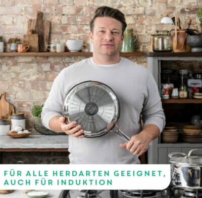 Jamie Oliver mit der Tefal Bratpfanne Cook's Direct On