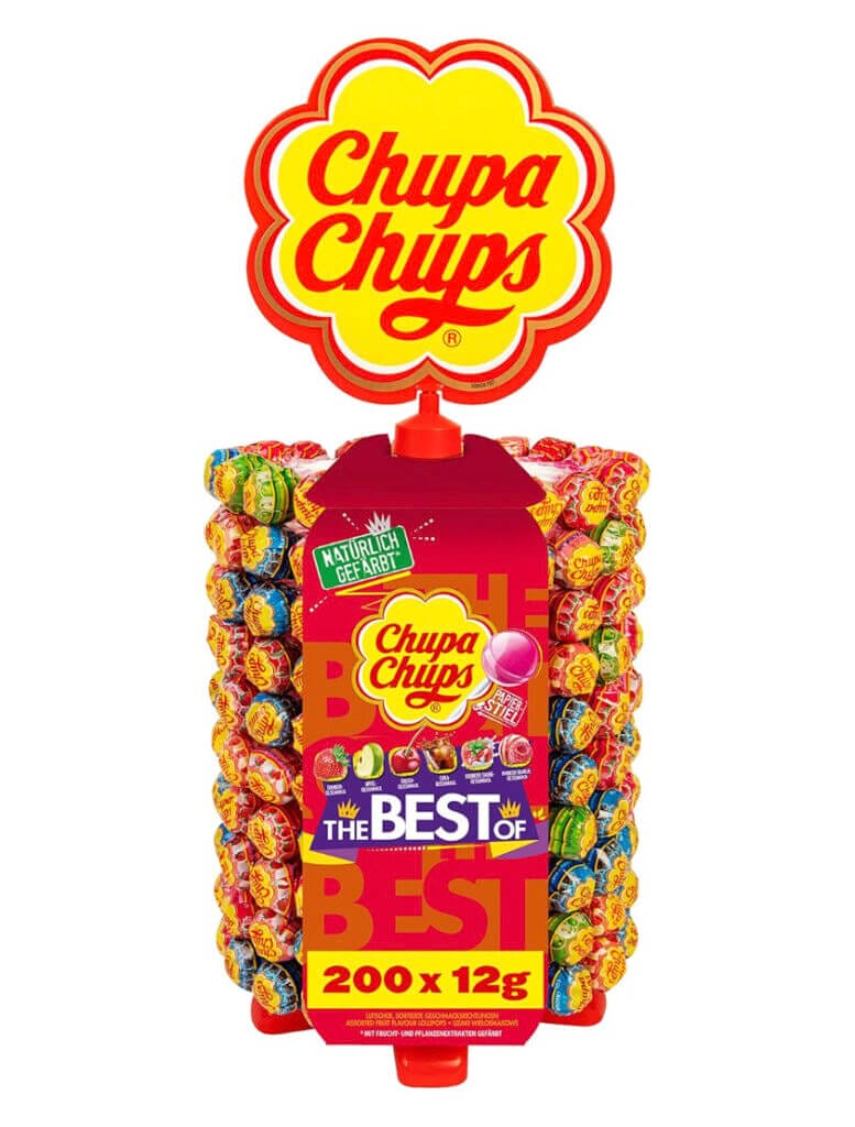 Chupa Chups Lollipop-Ständer (200 Lollis) – 26% Rabatt + 5% Spar-Abo + 15% Rabatt auf die erste Bestellung