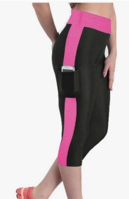 Sport Leggings Damen: Blickdichte, elastische 3/4 Capri Leggings mit Seitentaschen - perfekt für Yoga und Freizeit.