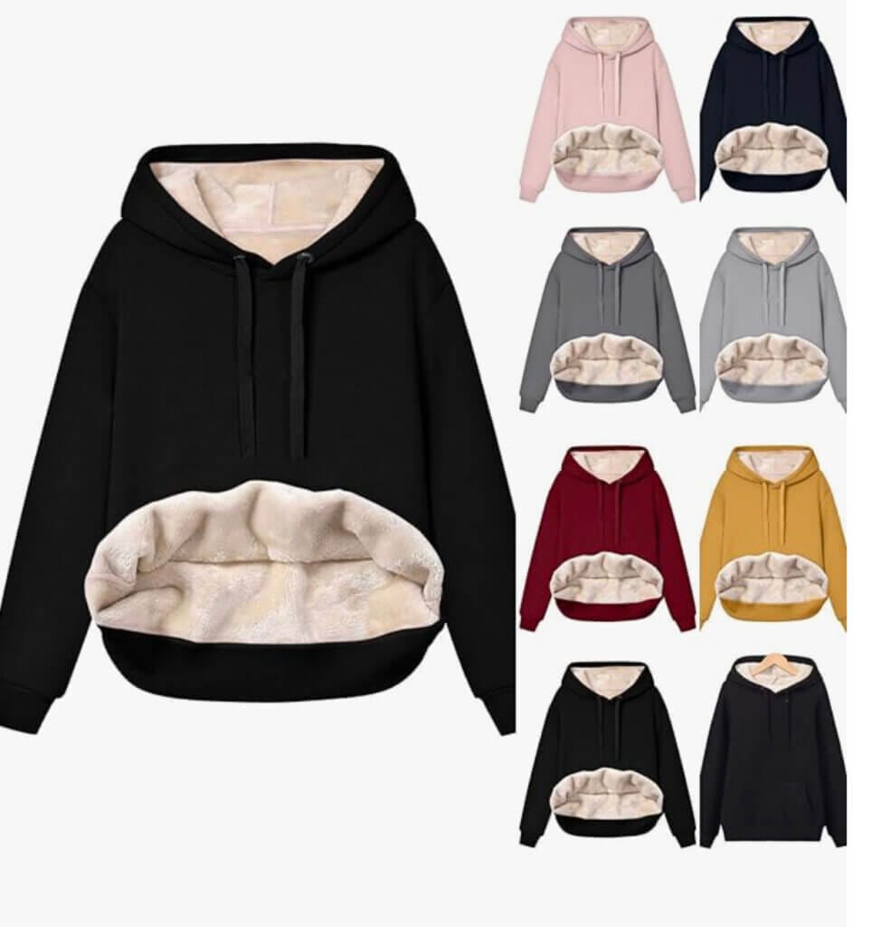 Damen Fleece Hoodie – 50% Rabatt