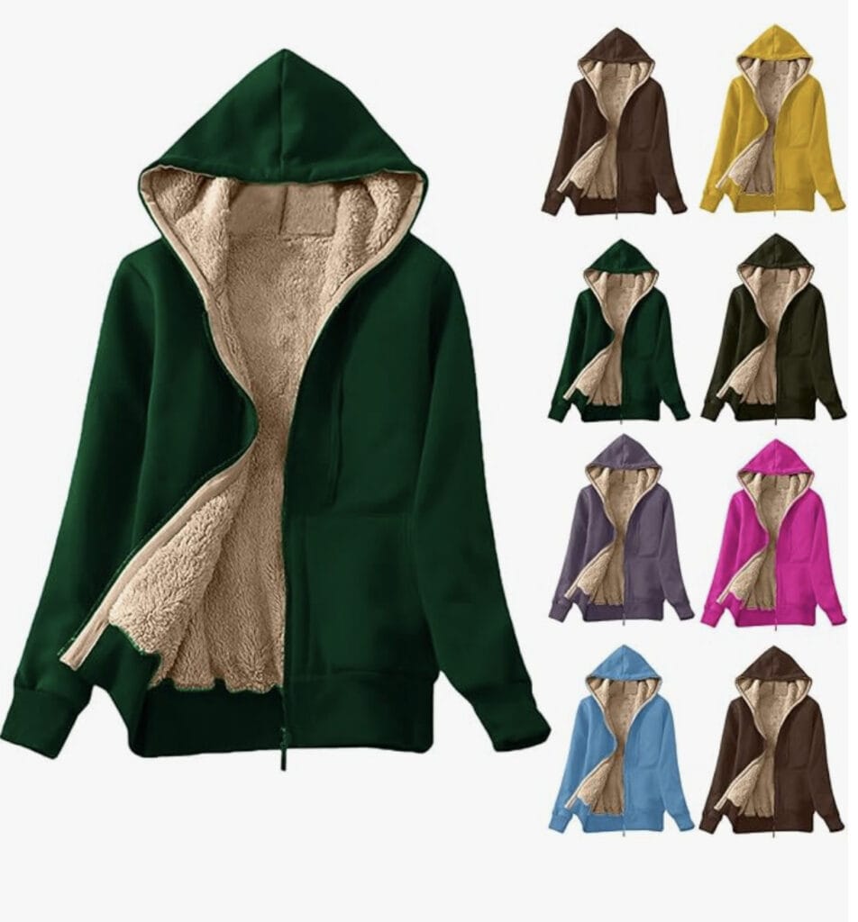 Tomortsun Damen Kapuzenpullover Jacke – 50% Rabatt