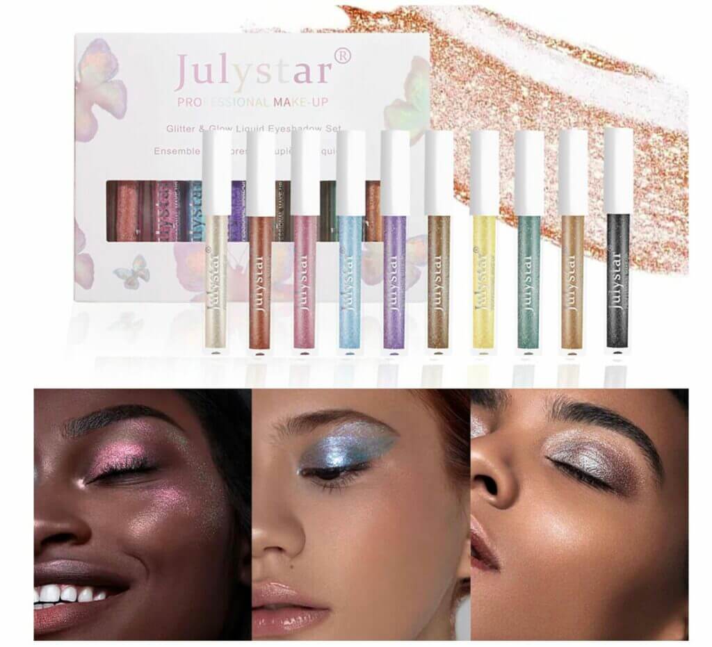 Flüssiger Lidschatten (10 Stück) – 50% Rabatt