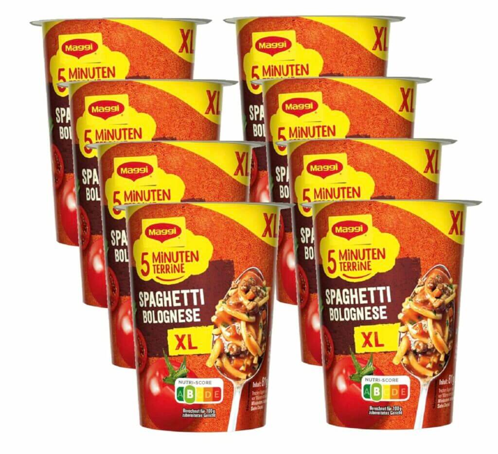 Maggi 5 minuten terrine xl spaghetti bolognese 8 stk 14 rabatt