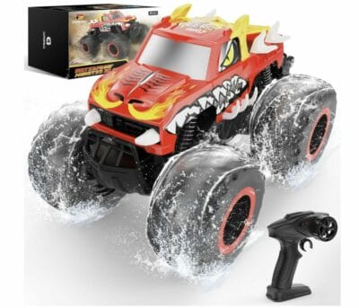 Ferngesteuertes Monster Truck Auto für Land und Wasser. Action und Spaß für jedes Abenteuer!