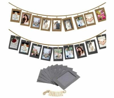 Präsentiere deine Lieblingsfotos stilvoll mit DIY Kraftpapier Fotorahmen für eine einzigartige Wanddekoration.