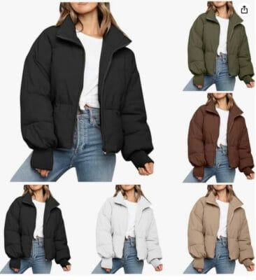 Damen Puffer Jacke