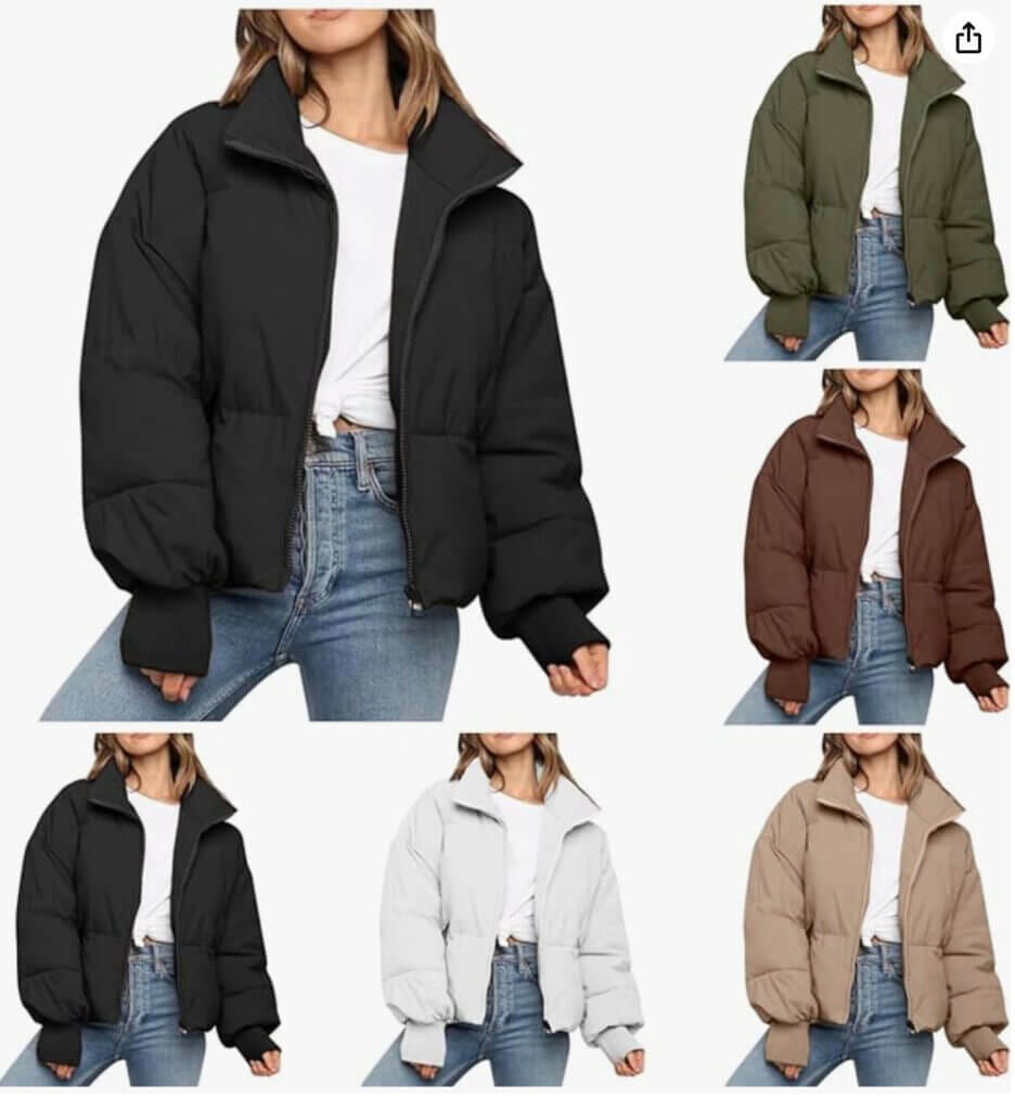 Damen Puffer Jacke – 50% Rabatt