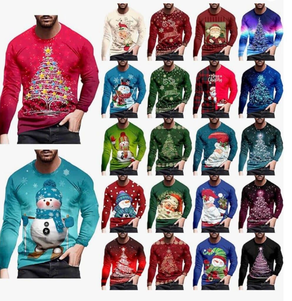 Herren Weihnachts-Sweatshirt – 50% Rabatt