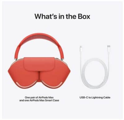 Apple AirPods Max Inhalt der box