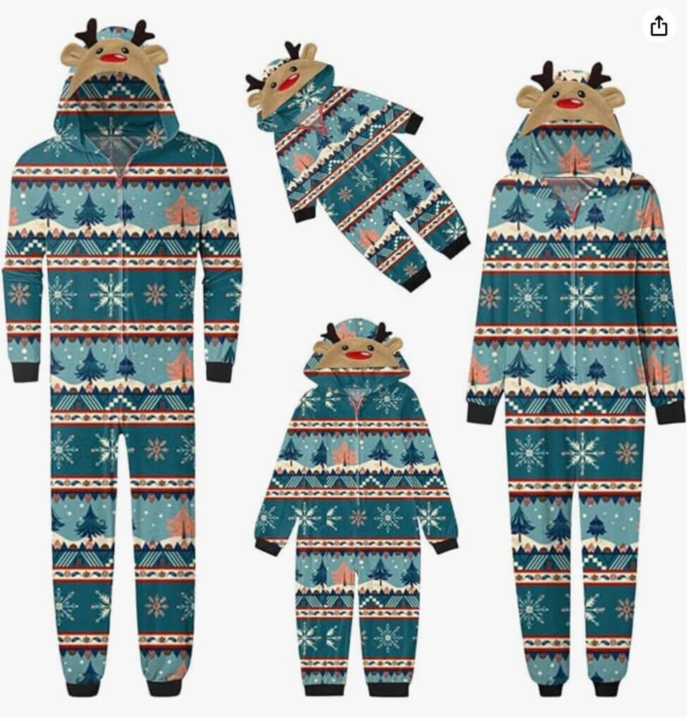Familien Weihnachts-Pyjamas – 50% Rabatt
