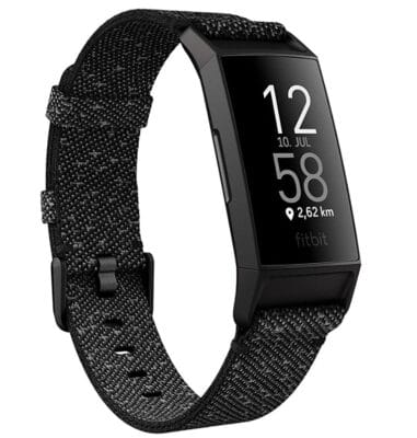 Fitness Tracker Fitbit Charge 4 Special Edition mit GPS Schwimmtracking bis zu 7 Tage Akkulaufzeit und einem zusaetzlichen Armband Granit