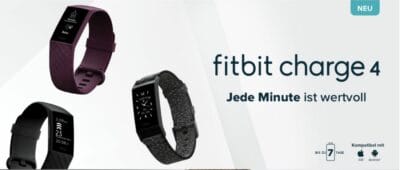Fitness Tracker Fitbit Charge 4 Special Edition mit GPS Schwimmtracking bis zu 7 Tage Akkulaufzeit und einem zusaetzlichen Armband Granit2
