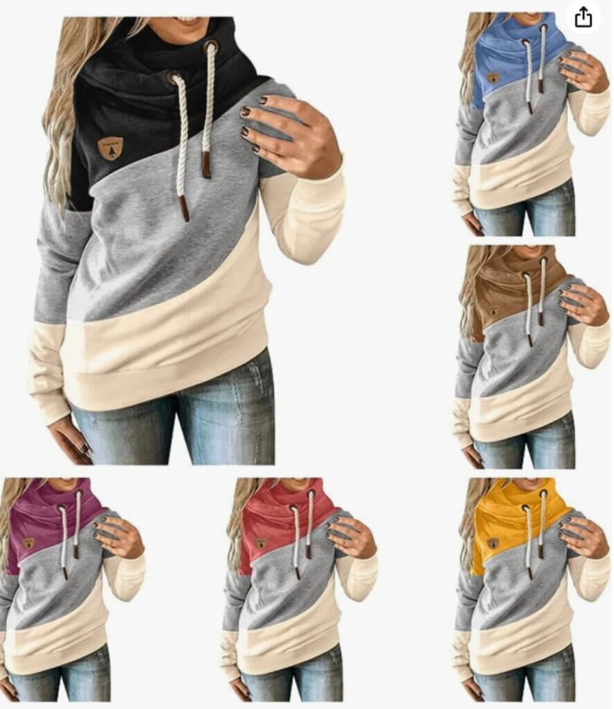 Damen Kapuzenpullover – 50% Rabatt