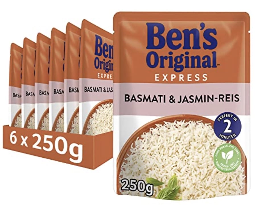 Ben’s Original Express-Reis, Basmati & Jasmin – 35% Rabatt + 5% Spar-Abo
