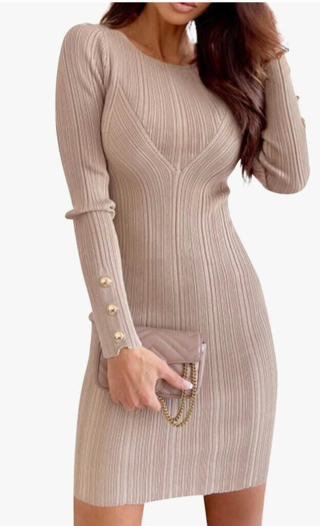 XIADUOBAAN Strickkleid für Damen – 30% Rabatt