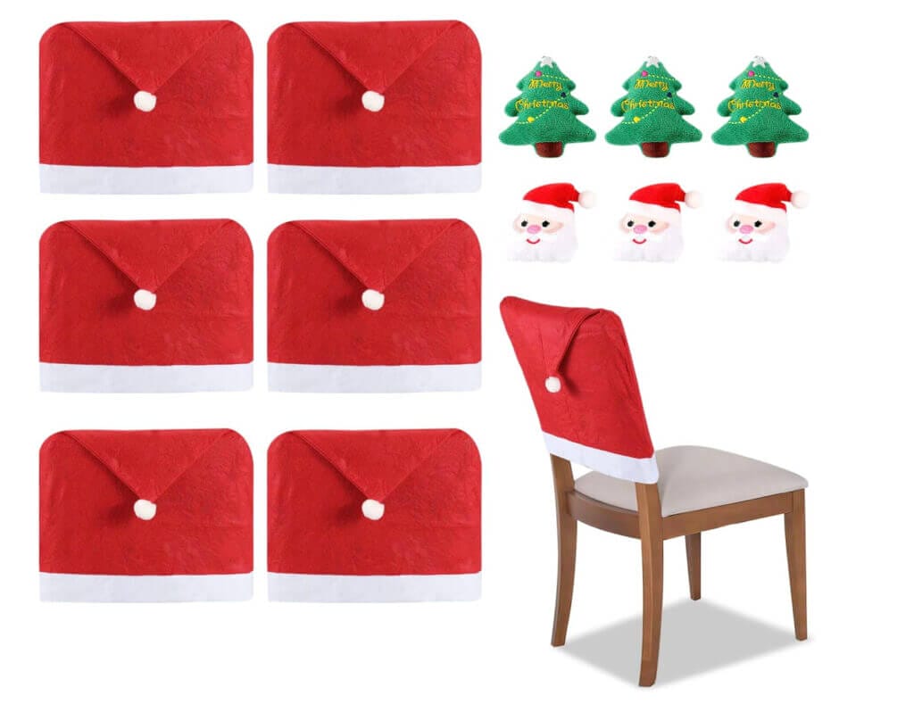 Yakimz Weihnachts-Stuhlüberzüge (6er-Set) – 34% Rabatt