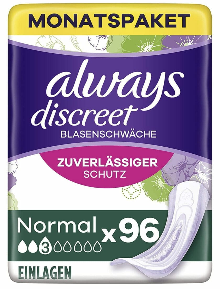 96 Stück Always Discreet Inkontinenzeinlagen – 32% Rabatt + 10% Spar-Abo