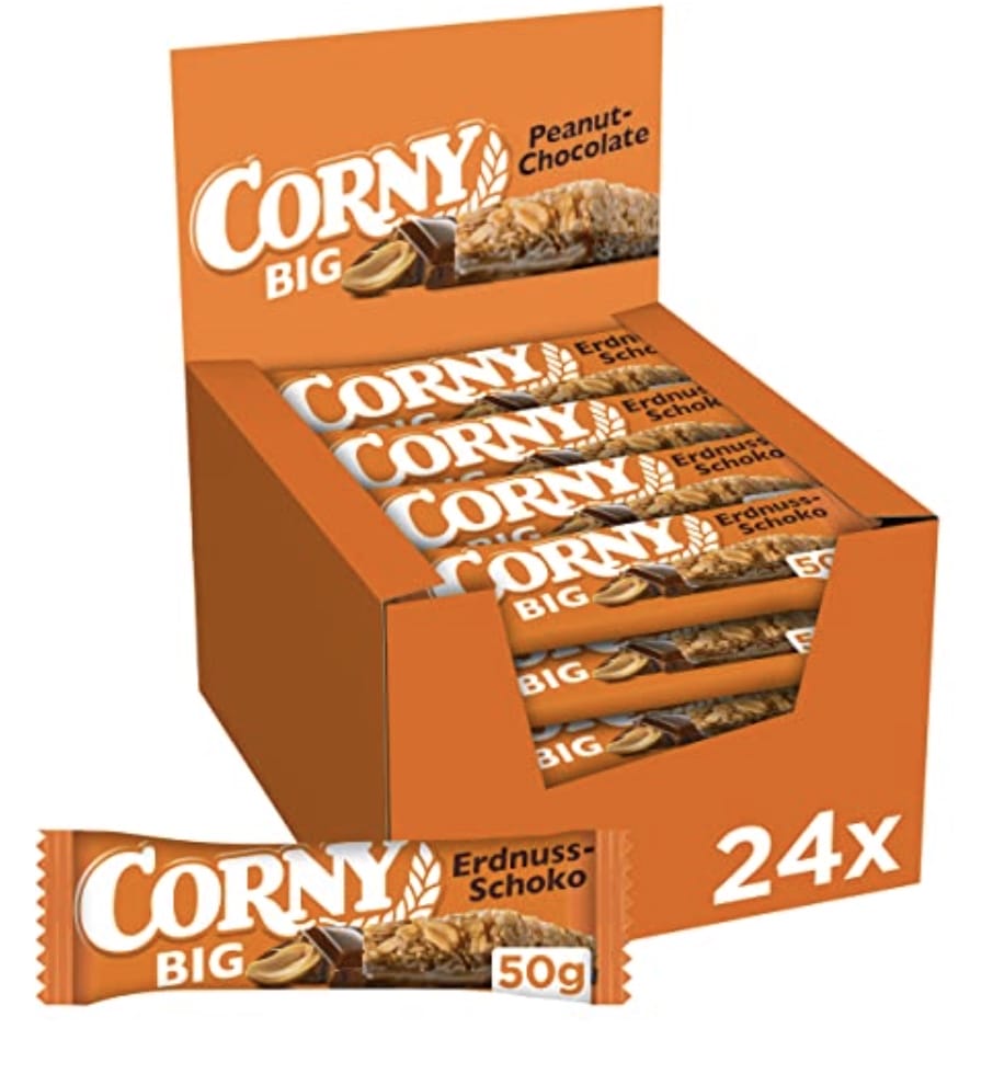 Corny Big Erdnuss-Schoko Müsliriegel (24er Pack) – 38% Rabatt