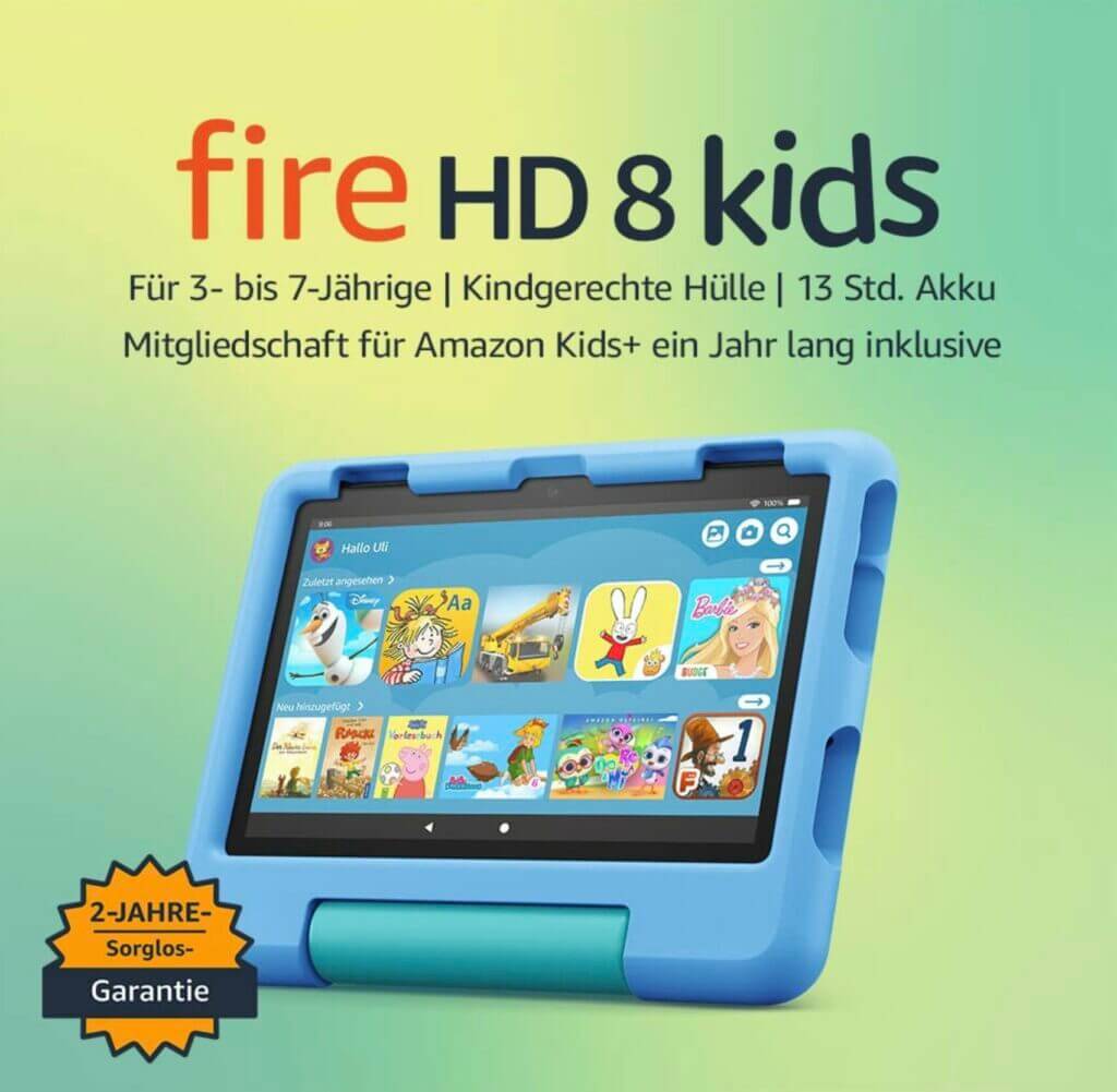 Fire HD 8 Kids-Tablet – 50% Rabatt