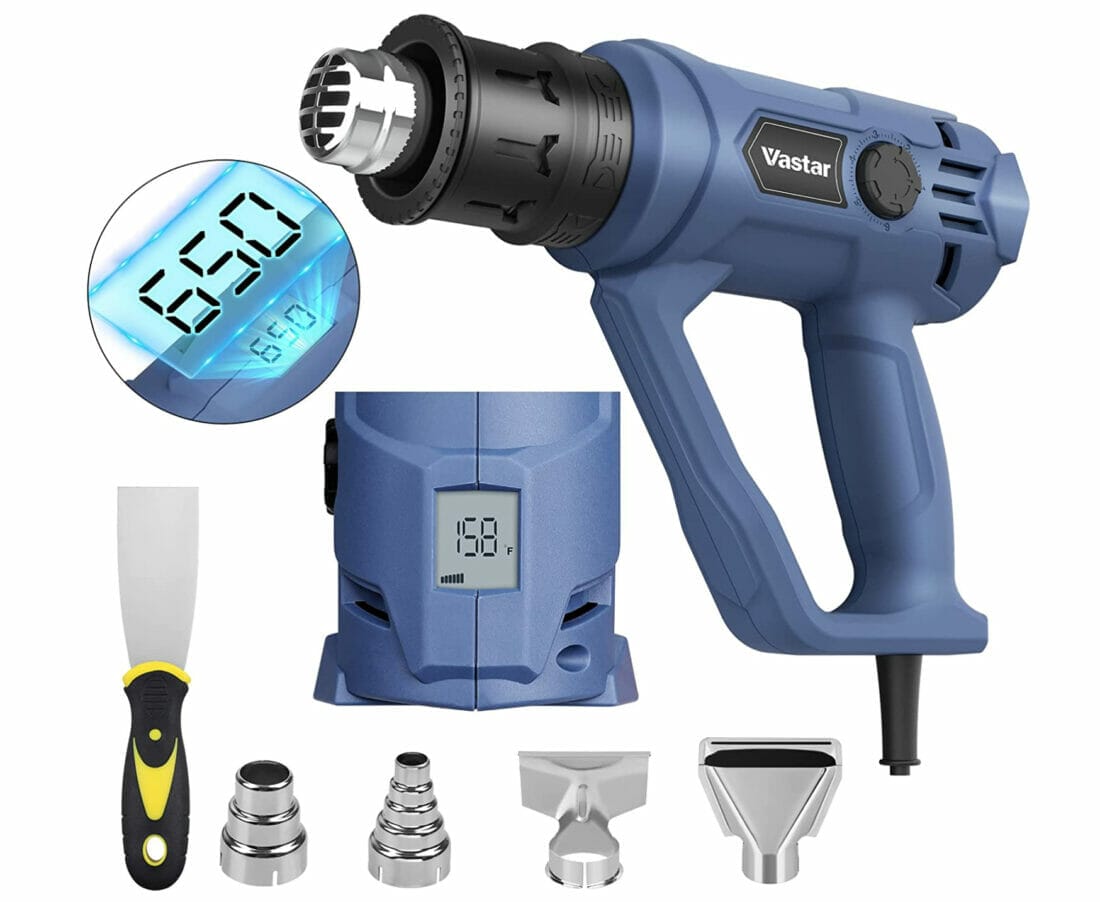 Mit verschiedenen Aufsätzen: Vastar Heißluftpistole – 50% Rabatt