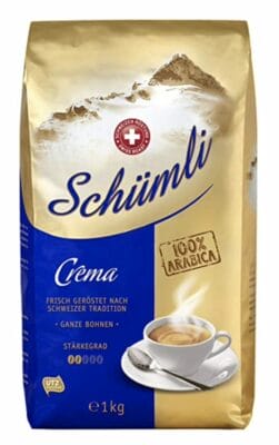 Schümli Crema Ganze Kaffeebohnen - 1 kg - 27% Rabatt 2 schuemli kaffeebohnen