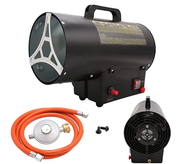 Einfeben 10kW Gasheizgebläse inkl. Verbindungsschlauch und Gasdruckregler – 30% Rabatt