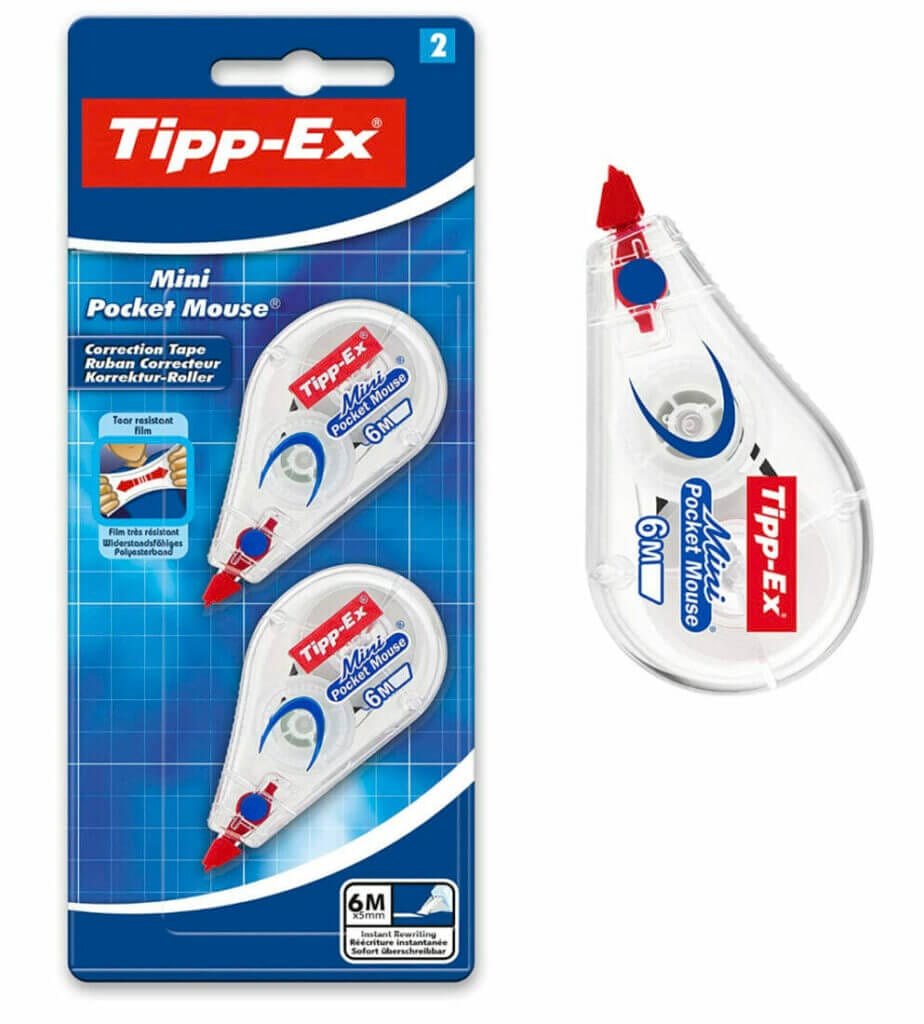 Tipp-Ex Korrekturroller Mini Pocket Mouse (2 Stück) – 43% Rabatt + 5% Spar-Abo