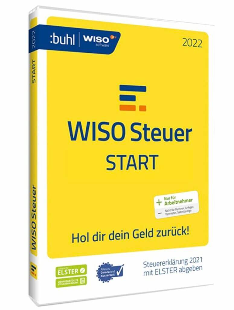 WISO Steuer-Start 2022 (für Steuerjahr 2021) – 43% Rabatt