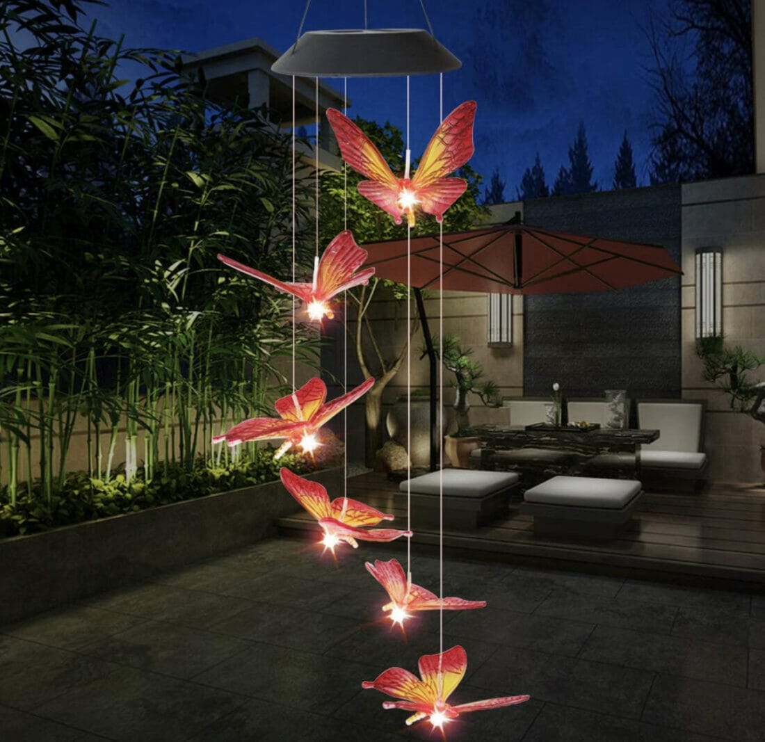 Lixada Solar LED Schmetterling Windspiel – 50% Rabatt
