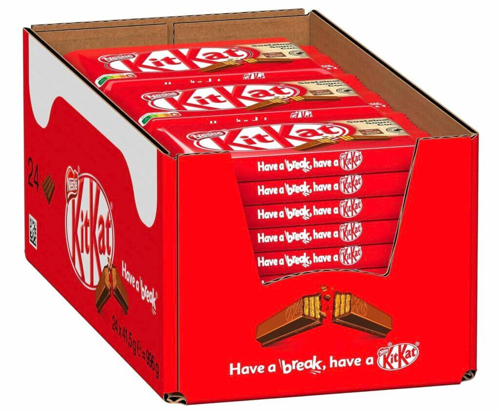 NESTLÉ KITKAT Classic Schokoriegel im 24er Pack – 55% Rabatt