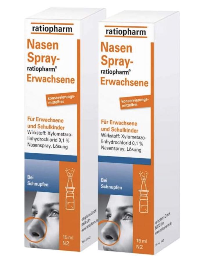 Nasen Spray ratiopharm Erwachsene 2 x 15 ml – 40% Rabatt