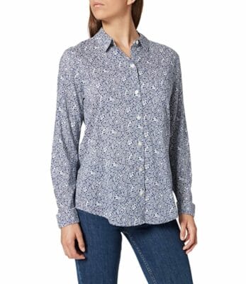 Scotch Soda Damen Bedrucktes Shirt aus Bio Baumwollmischung Bluse