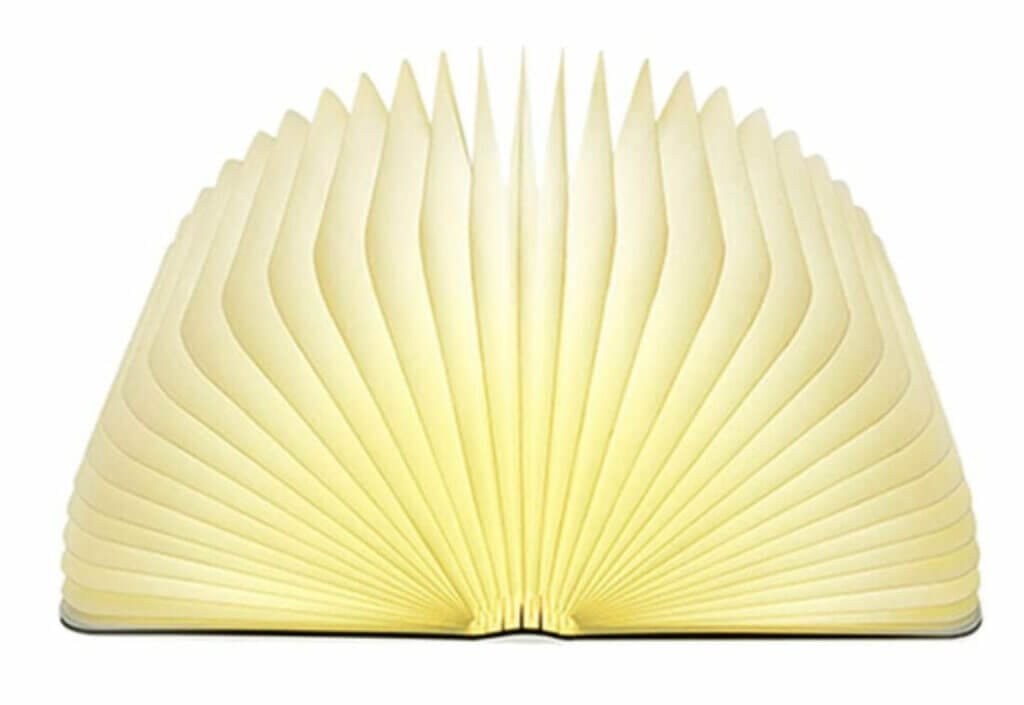 Hölzerne LED Buchlampe – 50% Rabatt