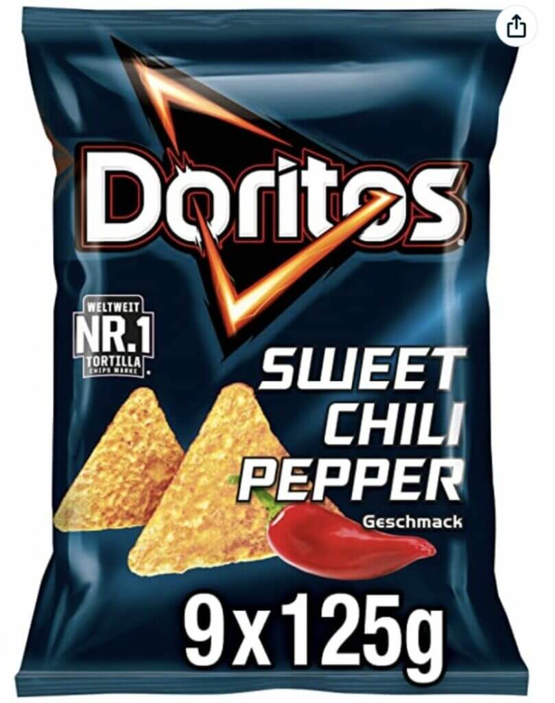 Doritos Sweet Chili Pepper Tortilla 9 Stück 51 Rabatt + 10 SparAbo Schnäppchen Hottip