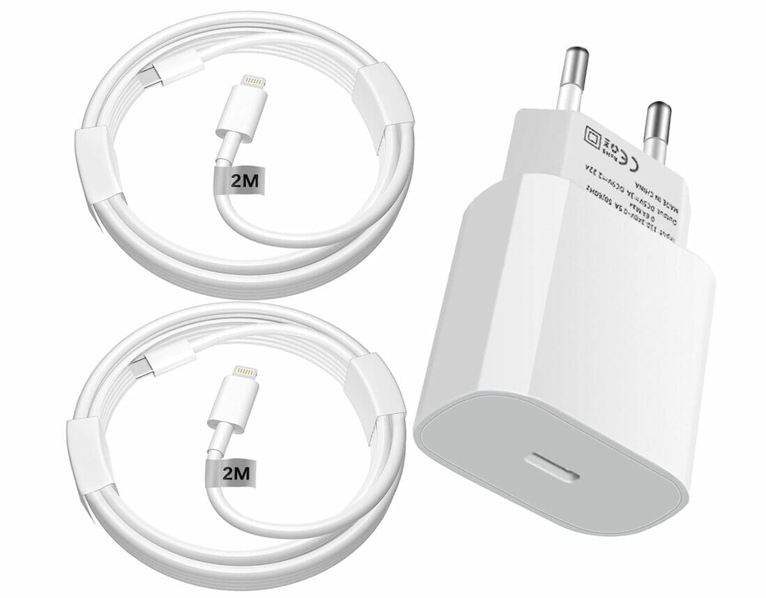 jojobnj 20W USB C Ladegerät mit 2 Ladekabel – 50% Rabatt