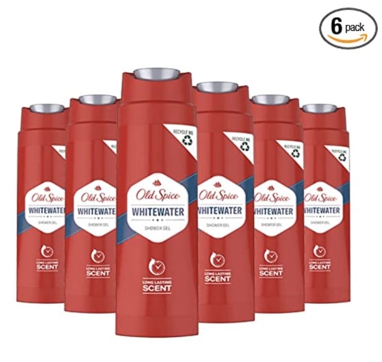 Old Spice Whitewater Duschgel 6 x 250 ml – 20% Rabatt + 10% Spar-Abo