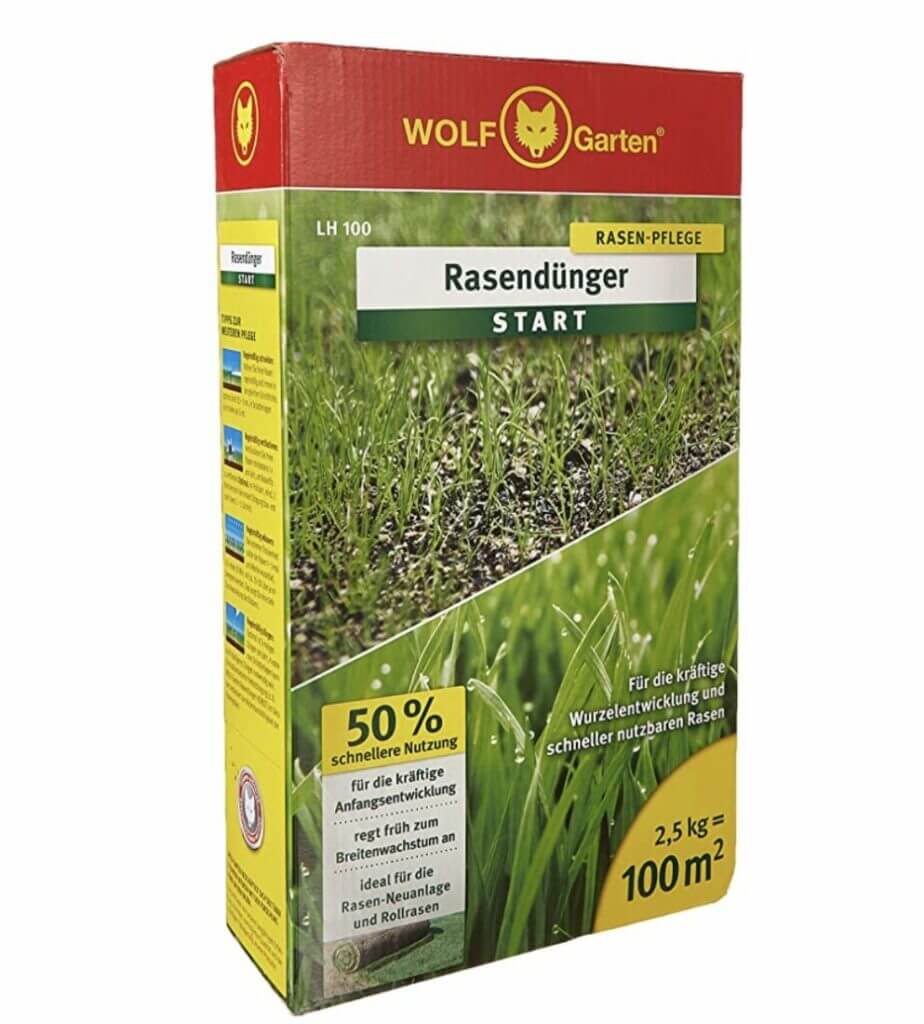 WOLF Garten Rasen-Starter-Dünger LH 100 – 24% Rabatt