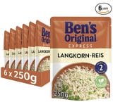 Ben’s Original Express-Reis Original Langkorn Reis, 6 Packungen (6 x 250g) – 36% Rabatt