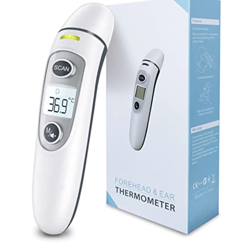 Damit geht Fieber messen ganz schnell: Fieberthermometer Ohr- und Stirnthermometer – 50% Rabatt