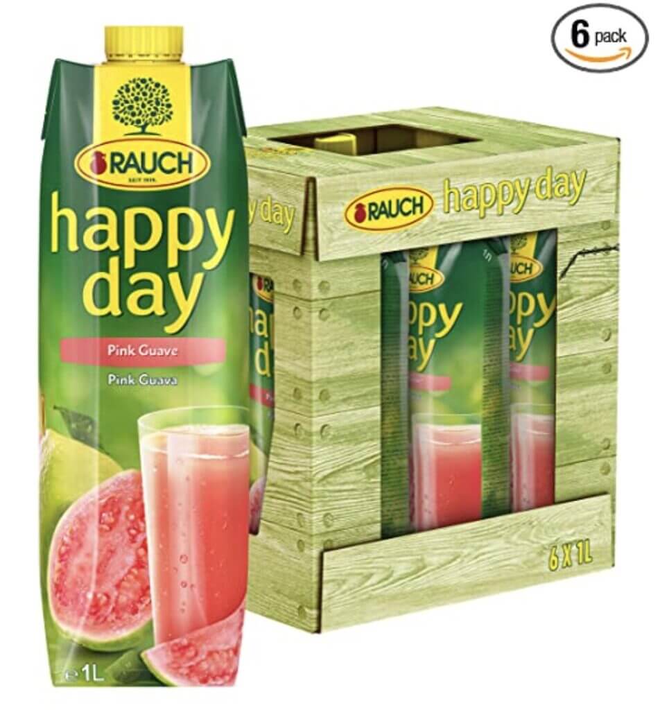 Richtig lecker: Rauch Happy Day Saft Pink Guave, 6er Pack (6 x 1 l) – 28% Rabatt