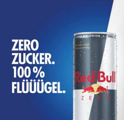 Red Bull Energie Drink Zero - Der Energiekick ohne Zucker und Kalorien. 24er Palette Dosen für langanhaltende Energie.