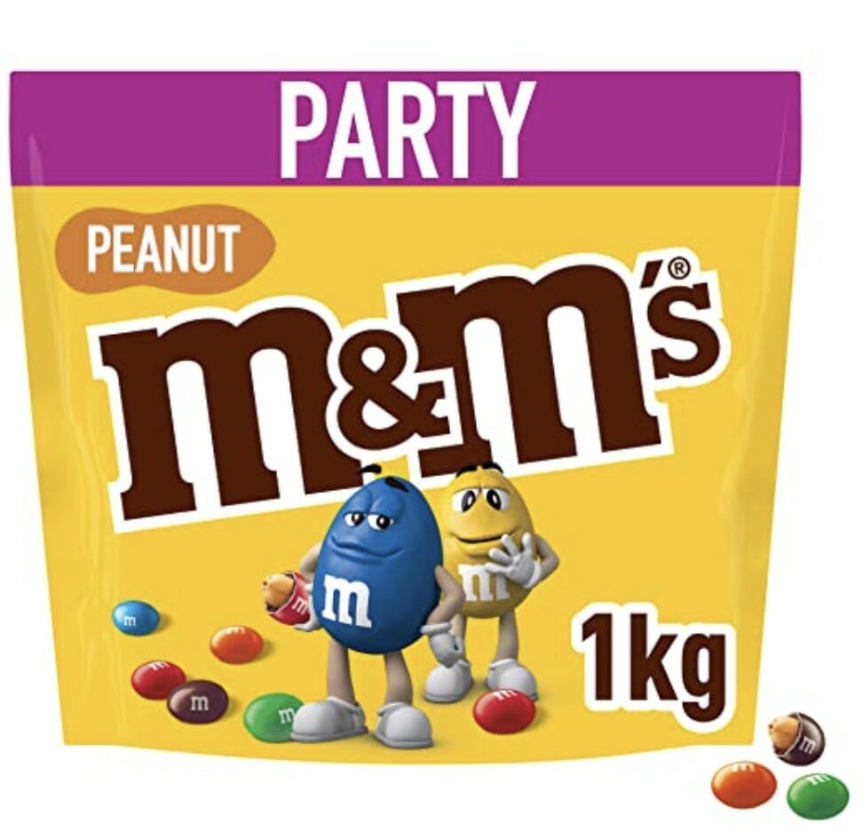 M&M’S  Peanut  Schokolinsen mit Erdnusskern – 1 kg – 28% Rabatt