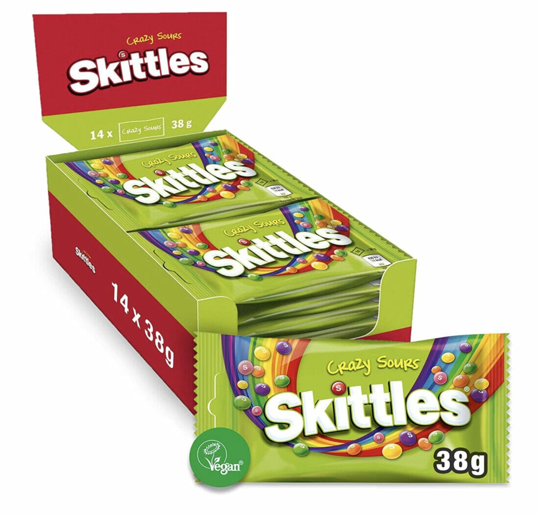 Skittles Süßigkeiten Crazy Sours – 43% Rabatt