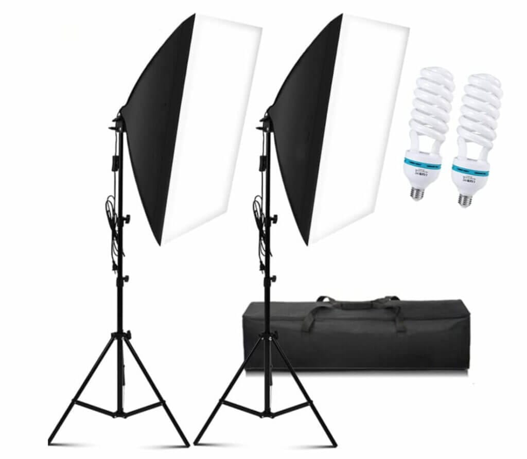 Jetzt zum günstigen Preis: LED Softboxen Set – 55% Rabatt