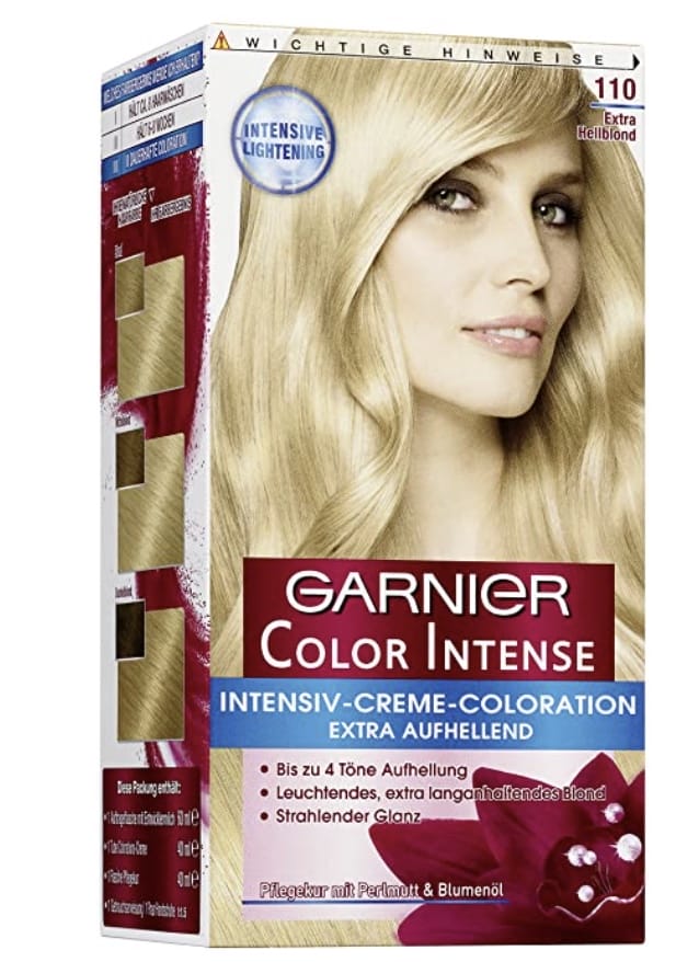 Preisfehler schnell sein: Garnier dauerhafte Intensive Creme Coloration 110 Extra Hellblond 3 x 1 Stück – 1,99 €