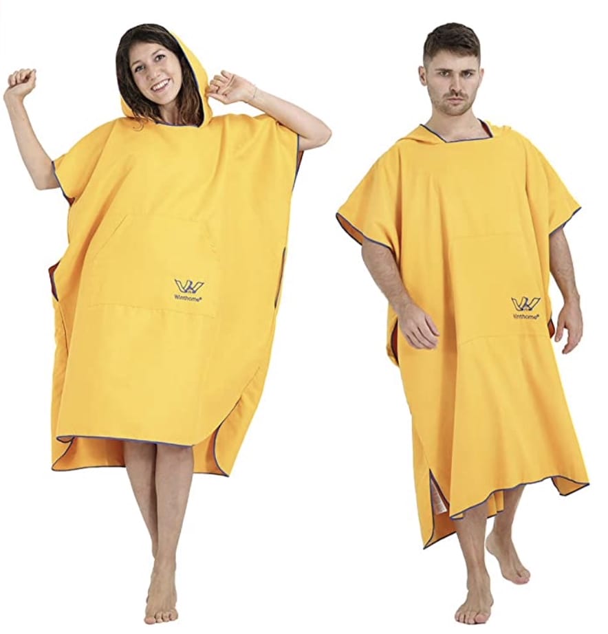 Winthome Mikrofaser Badeponcho in verschiedenen Farben – 50% Rabatt