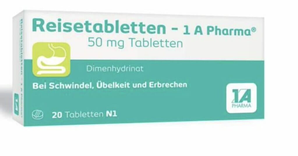 Gegen Übelkeit: Reisetabletten 1A Pharma 20 Tabletten – 17% Rabatt