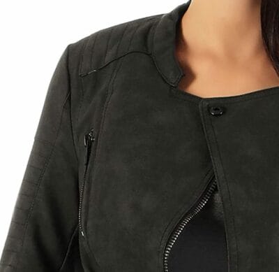 4 only lederlook jacke