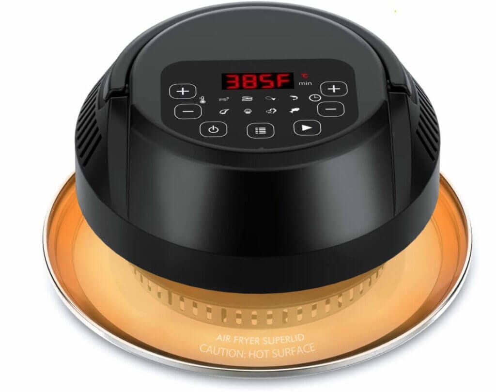 Spart Platz und Geld: Air Fryer Heißluftfritteusen Deckel – 57% Rabatt