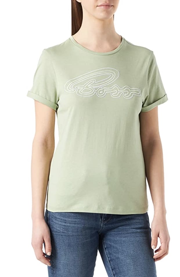 BOSS Damen Esummer T-Shirt – 55% Rabatt